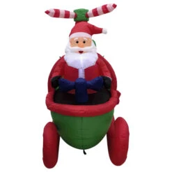 Northlight Lighted Inflatable Santa With Helicopter Outdoor Christmas Decoration -7' -Northlight Sale Store northlight rp96507 02 70003.1723684240