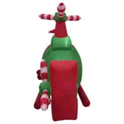 Northlight Lighted Inflatable Santa With Helicopter Outdoor Christmas Decoration -7' -Northlight Sale Store northlight rp96507 04 40447.1723684238