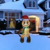 Lighted Inflatable Gingerbread Man Outdoor Christmas Decoration - 5'