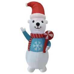 Northlight LED Lighted Inflatable Polar Bear Outdoor Christmas Decoration - 8.25' -Northlight Sale Store northlight rp96510 01 39961.1723684239