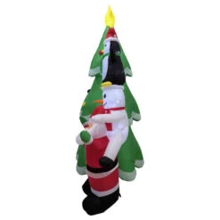 Northlight LED Lighted Inflatable Christmas Tree With Santa And Friends Outdoor Decoration - 8.25' -Northlight Sale Store northlight rp96514 02 19883.1726279108