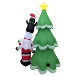 Northlight LED Lighted Inflatable Christmas Tree With Santa And Friends Outdoor Decoration - 8.25' -Northlight Sale Store northlight rp96514 03 04291.1726279107