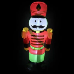 Northlight LED Lighted Inflatable Soldier Nutcracker Outdoor Christmas Decoration - 4.25' -Northlight Sale Store northlight rp96515 on20black204ft 68701.1726279110
