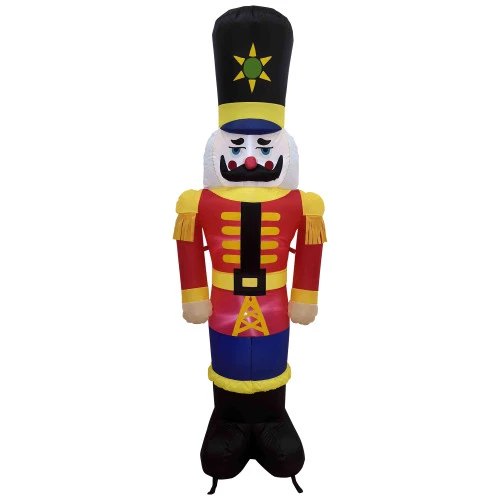 Northlight Lighted Inflatable Nutcracker Soldier Outdoor Christmas Decoration - 6.25' 2 Northlight Lighted Inflatable Nutcracker Soldier Outdoor Christmas Decoration - 6.25' - Image 2