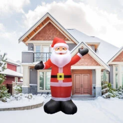 Northlight Lighted Inflatable Santa Claus Outdoor Commercial Christmas Decoration - 20'