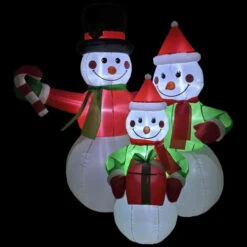 Northlight Lighted Inflatable Family Of Snowman Outdoor Christmas Decoration - 4' 8 Northlight Lighted Inflatable Family Of Snowman Outdoor Christmas Decoration - 4' -Northlight Sale Store northlight rp96522 on20black204ft 31388.1726279106