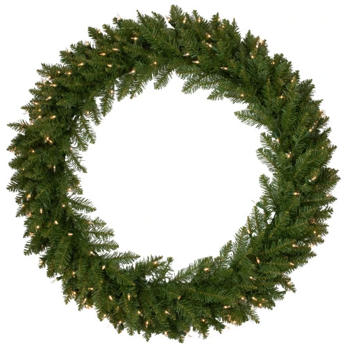 Northlight Pre-Lit Rockwood Pine Artificial Christmas Wreath, 36-Inch, Clear Lights 1 Northlight Pre-Lit Rockwood Pine Artificial Christmas Wreath, 36-Inch, Clear Lights