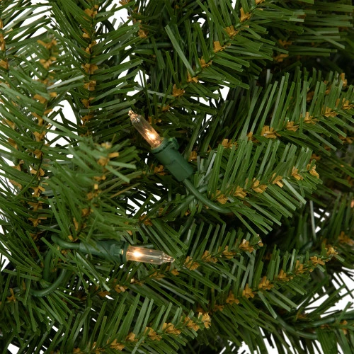 Northlight Pre-Lit Rockwood Pine Artificial Christmas Wreath, 36-Inch, Clear Lights 4 Northlight Pre-Lit Rockwood Pine Artificial Christmas Wreath, 36-Inch, Clear Lights - Image 4