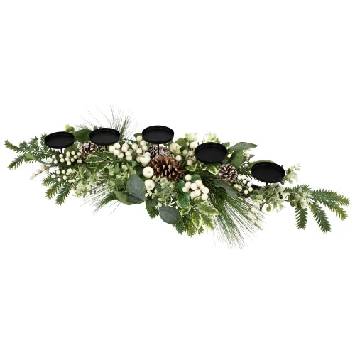 Berries And Eucalyptus Artificial Christmas Candle Holder - 42" 4 Berries And Eucalyptus Artificial Christmas Candle Holder - 42" - Image 4