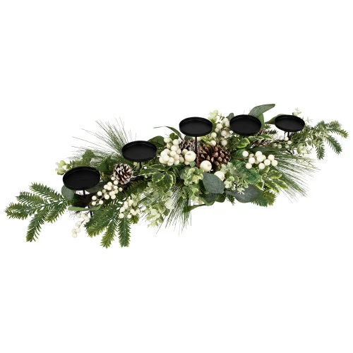 Berries And Eucalyptus Artificial Christmas Candle Holder - 42" 5 Berries And Eucalyptus Artificial Christmas Candle Holder - 42" - Image 5