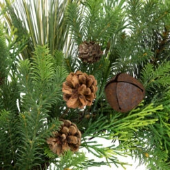 Northlight Real Touch™? Pinecones And Jingle Bells Artificial Christmas Wreath - 26" - Unlit -Northlight Sale Store northlight yk95982 05 44780.1722387416