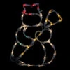Northlight Lighted Snowman Christmas Window Silhouette Decoration - 15" - Multicolor Lights
