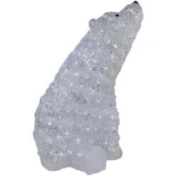 Northlight LED Lighted Commercial Grade Acrylic Polar Bear Outdoor Christmas Decoration - 18.5" - Pure White Lights -Northlight Sale Store northlight a30936 02 66895.1692112284
