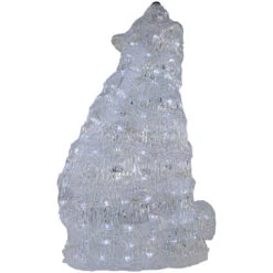 Northlight LED Lighted Commercial Grade Acrylic Polar Bear Outdoor Christmas Decoration - 18.5" - Pure White Lights -Northlight Sale Store northlight a30936 04 45894.1692112284