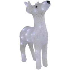Northlight LED Lighted Commercial Grade Acrylic Reindeer Outdoor Christmas Decoration - 15" - Pure White Lights -Northlight Sale Store northlight a85639 01 84016.1698958405