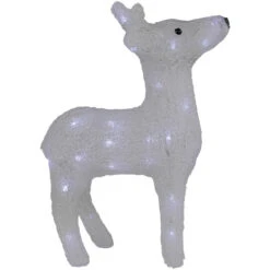 Northlight LED Lighted Commercial Grade Acrylic Reindeer Outdoor Christmas Decoration - 15" - Pure White Lights -Northlight Sale Store northlight a85639 02 97768.1692112288
