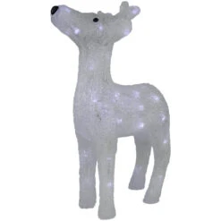 Northlight LED Lighted Commercial Grade Acrylic Reindeer Outdoor Christmas Decoration - 15" - Pure White Lights -Northlight Sale Store northlight a85639 0320copy 36015.1692112288