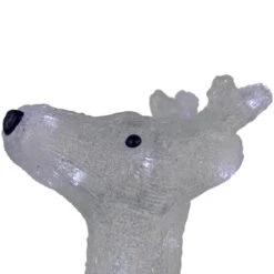 Northlight LED Lighted Commercial Grade Acrylic Reindeer Outdoor Christmas Decoration - 15" - Pure White Lights -Northlight Sale Store northlight a85639 0520copy 37489.1692112284