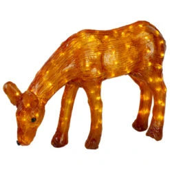Northlight LED Lighted Commercial Grade Acrylic Reindeer Outdoor Christmas Decoration - 22" - Warm White Lights