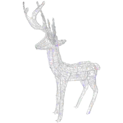 Northlight LED Color Changing Commercial Grade Acrylic Reindeer Outdoor Christmas Decoration - 46.5" 6 Northlight LED Color Changing Commercial Grade Acrylic Reindeer Outdoor Christmas Decoration - 46.5" - Image 6