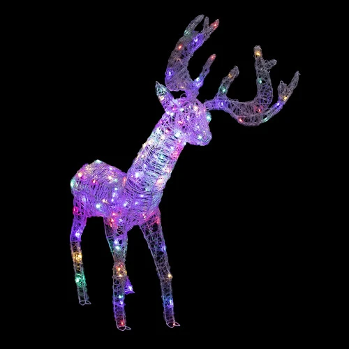 Northlight LED Color Changing Commercial Grade Acrylic Reindeer Outdoor Christmas Decoration - 46.5" 1 Northlight LED Color Changing Commercial Grade Acrylic Reindeer Outdoor Christmas Decoration - 46.5"