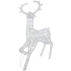 Northlight Commercial Grade Acrylic Reindeer Outdoor Christmas Decoration - 46.5" - Pure White LED -Northlight Sale Store northlight a94008 1 74309.1672391781