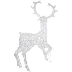 Northlight Commercial Grade Acrylic Reindeer Outdoor Christmas Decoration - 46.5" - Pure White LED -Northlight Sale Store northlight a94008 4 17133.1672391781