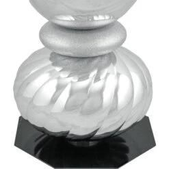 Northlight Shiny Ball Finial Tower Commercial Christmas Decoration - 54" - Silver -Northlight Sale Store northlight ao93357 2 04186.1715200861