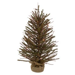 2' Pre-Lit Medium Potted Warsaw Twig Artificial Christmas Tree - Clear Lights