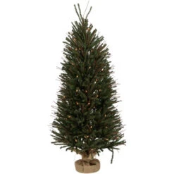 Northlight 4' Medium Warsaw Twig Artificial Christmas Tree In Burlap Base - Clear Lights