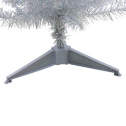 4' Holographic Silver Tinsel Slim Artificial Christmas Tree - Unlit -Northlight Sale Store northlight b83506 3 88136.1607482679