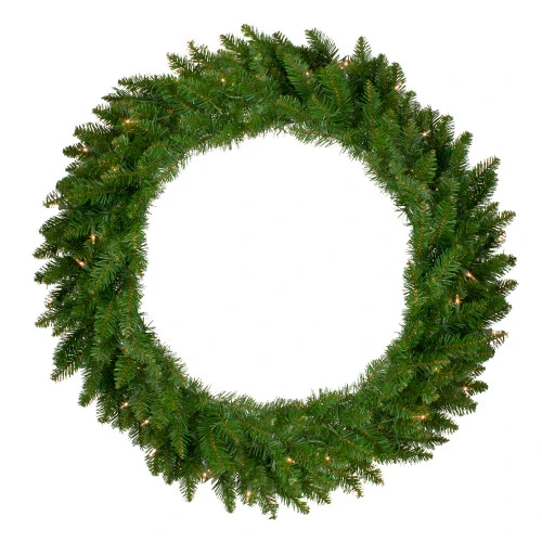 Northlight Pre-Lit Eastern Pine Artificial Christmas Wreath - 36" - Clear Lights 1 Northlight Pre-Lit Eastern Pine Artificial Christmas Wreath - 36" - Clear Lights