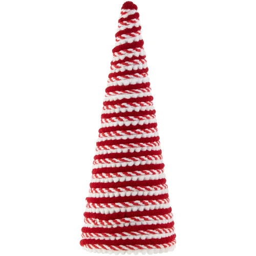 Northlight Candy Cane Swirled Christmas Cone Tree - 10.5" - Red And White 1 Northlight Candy Cane Swirled Christmas Cone Tree - 10.5" - Red And White