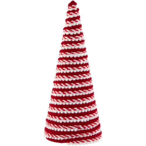 Northlight Candy Cane Swirled Christmas Cone Tree - 10.5" - Red And White 4 Northlight Candy Cane Swirled Christmas Cone Tree - 10.5" - Red And White - Image 4