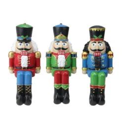 Nutcracker Christmas Stocking Holders - 5" - Set Of 3