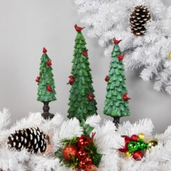 Northlight Glittered Christmas Tree With Red Cardinals Decoration - 14.5" - Green And Red -Northlight Sale Store northlight dw922572c20dw922562c20dw92258 styled 06282.1690296408