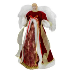 Northlight 18" Red And Gold Angel In A Dress Christmas Tree Topper - Unlit -Northlight Sale Store northlight e90900 3 35481.1665611634