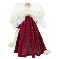Northlight Angel With Lighted Candle Christmas Tree Topper - 14" - Burgundy And White -Northlight Sale Store northlight e94088 4 68894.1667484957