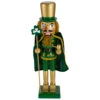 15" Green And Gold Luck Of The Irish Christmas Nutcracker