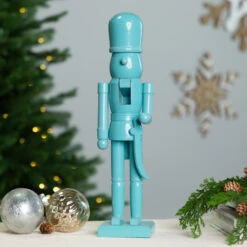 Northlight Nutcracker Soldier With Sword Christmas Figure - 15" - Sky Blue