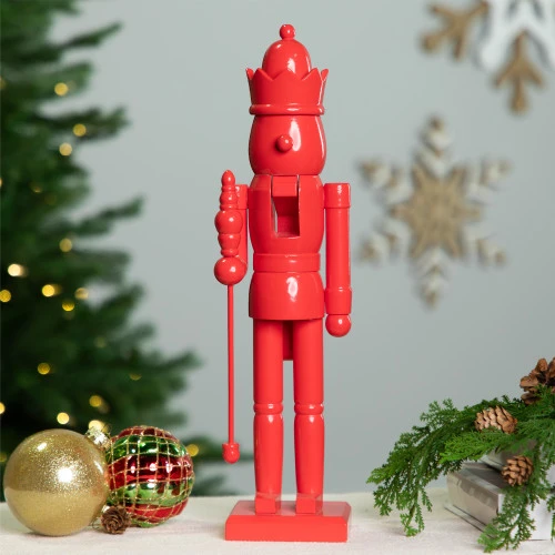 Northlight Nutcracker King With Crown And Scepter Standing Christmas Figure - 15" - Red 1 Northlight Nutcracker King With Crown And Scepter Standing Christmas Figure - 15" - Red