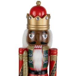 African American Nutcracker King Christmas Figure - 14.25" - Red And Green -Northlight Sale Store northlight f96475 02 35646.1726712131