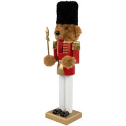 Plush Teddy Bear Soldier Christmas Nutcracker - 14" - Red And Gold -Northlight Sale Store northlight f97127 02 24318.1694101354