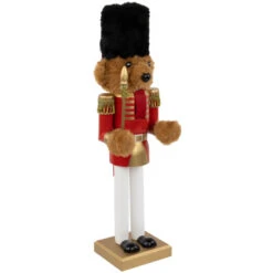 Plush Teddy Bear Soldier Christmas Nutcracker - 14" - Red And Gold -Northlight Sale Store northlight f97127 03 81751.1694101354