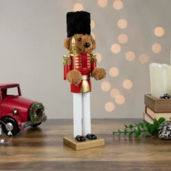 Plush Teddy Bear Soldier Christmas Nutcracker - 14" - Red And Gold -Northlight Sale Store northlight f97127 stylized202updated 57003.1692717701