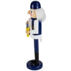 14" Blue And White Wooden Hanukkah Nutcracker With Dreidel And Menorah -Northlight Sale Store northlight f97158 03 51086.1632242851