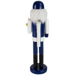14" Blue And White Wooden Hanukkah Nutcracker With Dreidel And Menorah -Northlight Sale Store northlight f97158 04 69585.1663687956