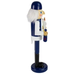 14" Blue And White Wooden Hanukkah Nutcracker With Dreidel And Menorah -Northlight Sale Store northlight f97158 05 07247.1663687956