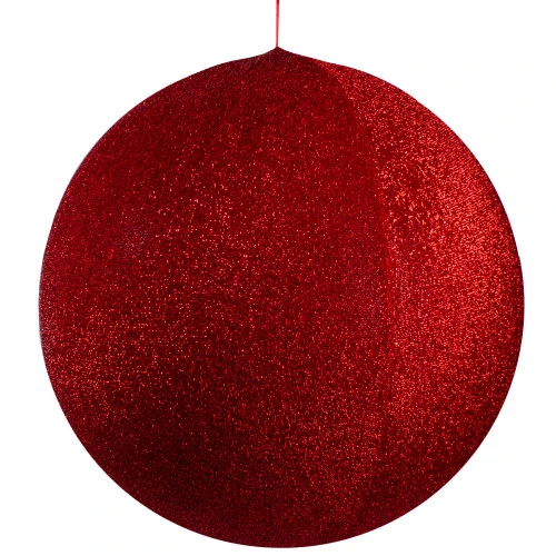 Northlight Inflatable Tinsel Commercial Christmas Ball Outdoor Ornament - 23.5" - Red 1 Northlight Inflatable Tinsel Commercial Christmas Ball Outdoor Ornament - 23.5" - Red