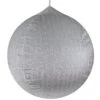 Northlight Tinsel Inflatable Christmas Ball Ornament Outdoor Commercial Decoration - 27.5" - Silver